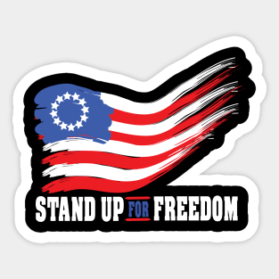 stand up for freedom 5 Sticker